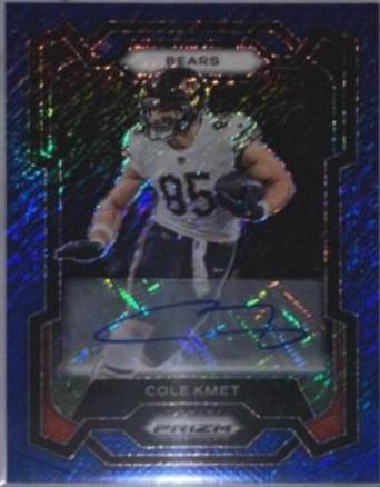 Cole Kmet [Autograph Blue Shimmer] #49