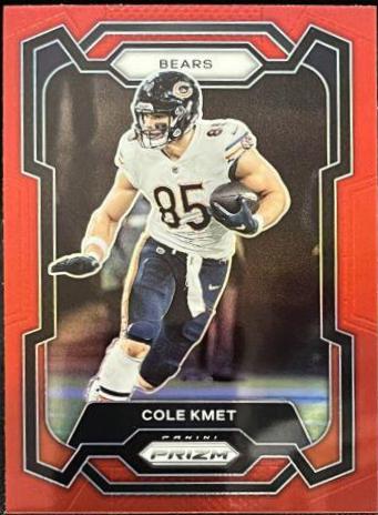 Cole Kmet [Black Red Checker] #49