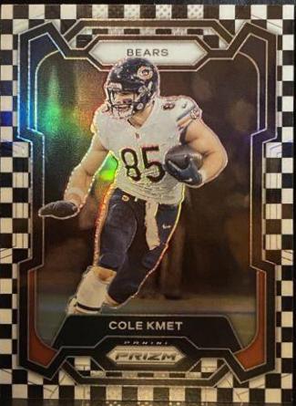 Cole Kmet [Black White Checker] #49