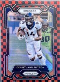 Courtland Sutton [Black Red Checker] #85