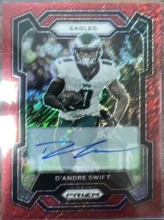 D'Andre Swift [Autograph Red Shimmer] #237