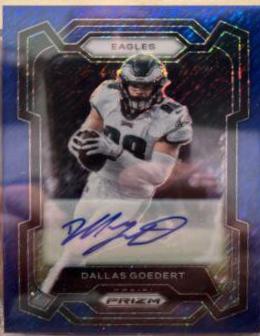 Dallas Goedert [Autograph Blue Shimmer] #238