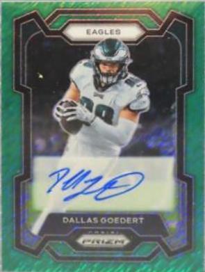 Dallas Goedert [Autograph Green Shimmer] #238