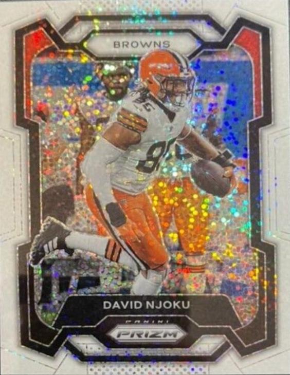 David Njoku [White Sparkle] #70
