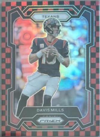 Davis Mills [Black Red Checker] #117