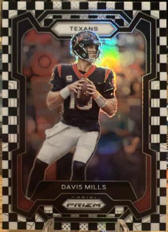 Davis Mills [Black White Checker] #117