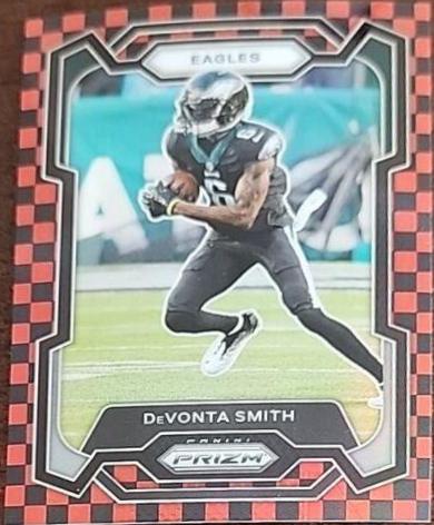 DeVonta Smith [Black Red Checker] #240