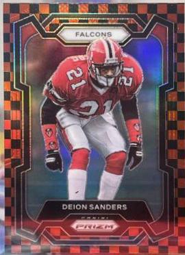 Deion Sanders [Black Red Checker] #15