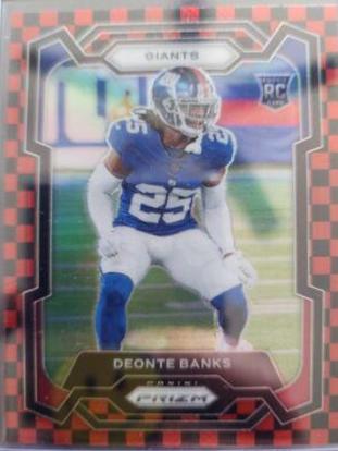 Deonte Banks [Black Red Checker] #376