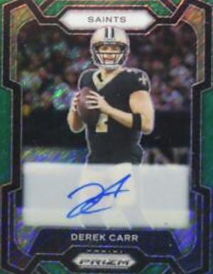 Derek Carr [Autograph Green Shimmer] #213