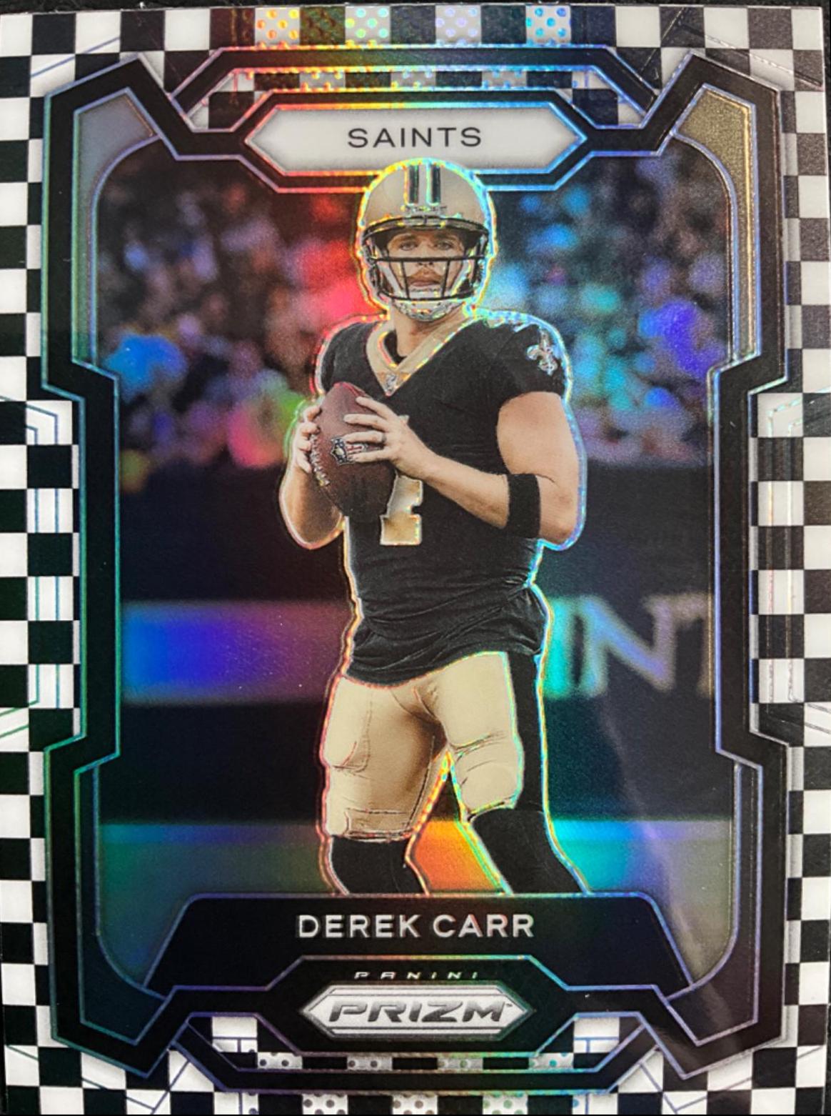 Derek Carr [Black White Checker] #213