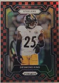 Desmond King [Black Red Checker] #118