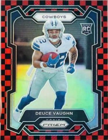Deuce Vaughn [Black Red Checker] #324