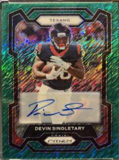 Devin Singletary [Autograph Green Shimmer] #119
