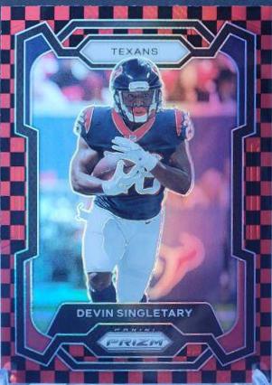 Devin Singletary [Black Red Checker] #119