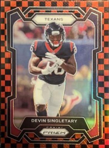 Devin Singletary [Black White Checker] #119