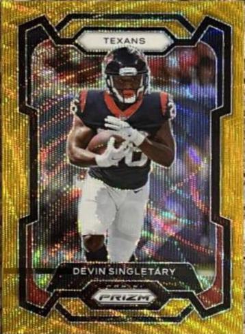 Devin Singletary [Gold Wave] #119