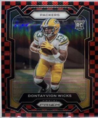 Dontayvion Wicks [Black Red Checker] #333