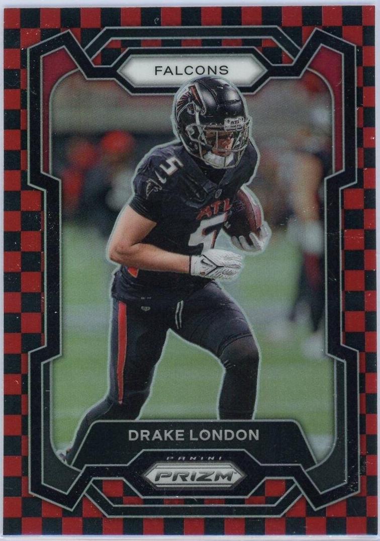 Drake London [Black Red Checker] #10