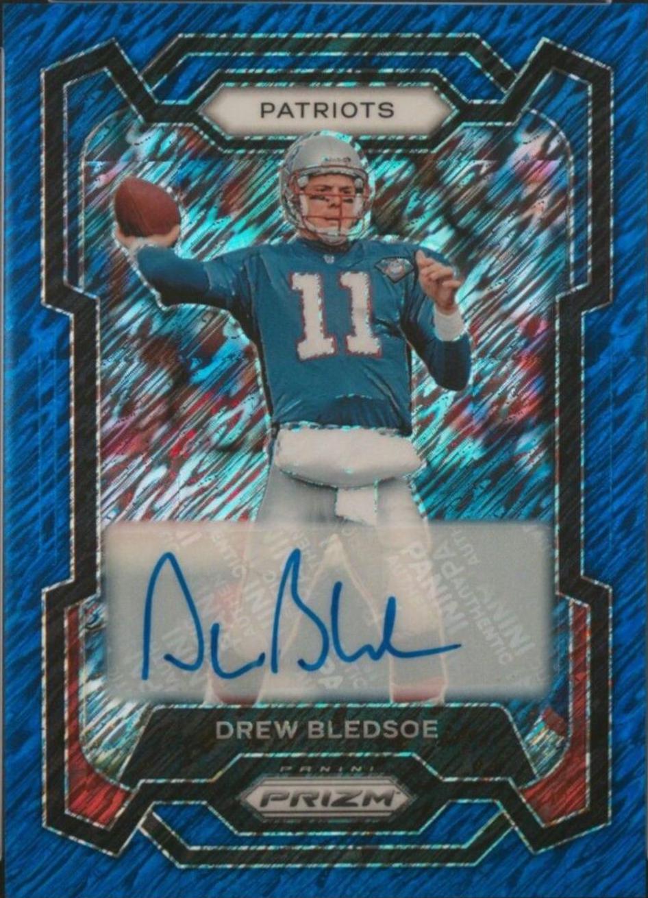 Drew Bledsoe [Autograph Blue Shimmer] #203