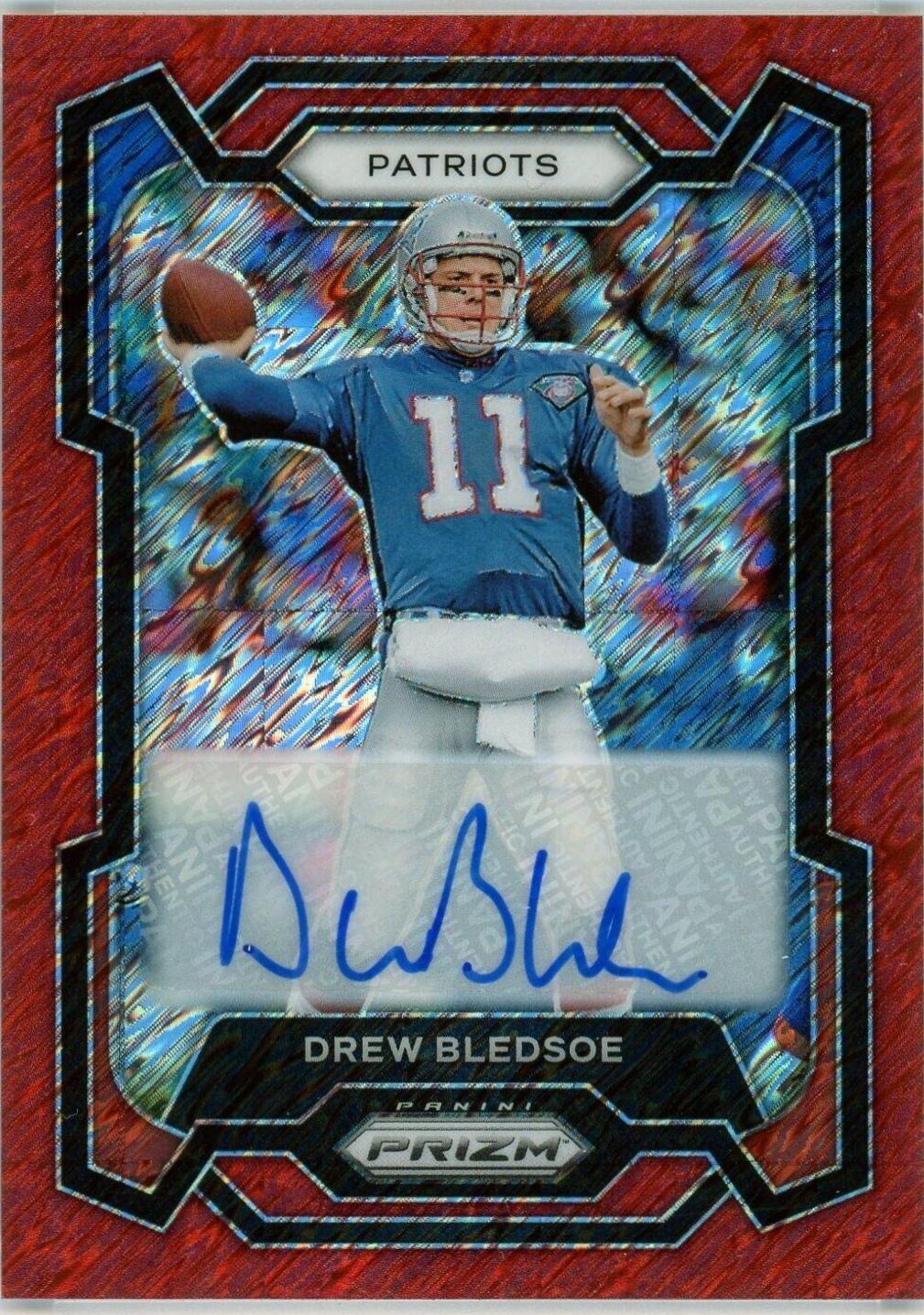 Drew Bledsoe [Autograph Red Shimmer] #203