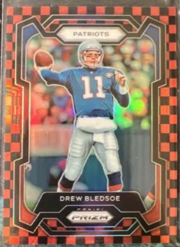 Drew Bledsoe [Black Red Checker] #203