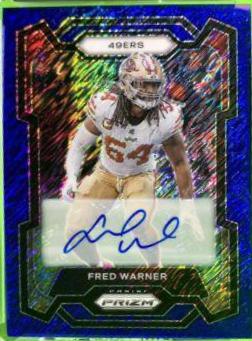 Fred Warner [Autograph Blue Shimmer] #270