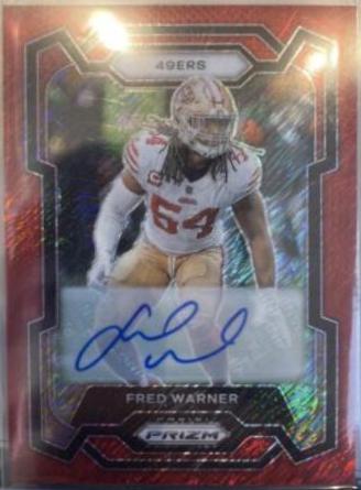 Fred Warner [Autograph Red Shimmer] #270