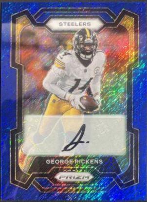 George Pickens [Autograph Blue Shimmer] #248