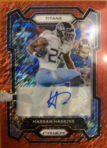 Hassan Haskins [Autograph Red Shimmer] #285