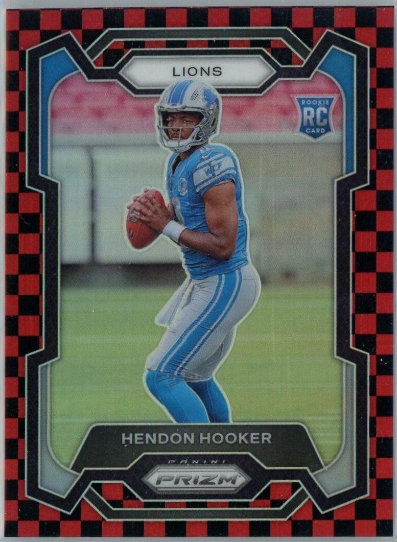 Hendon Hooker [Black Red Checker] #329
