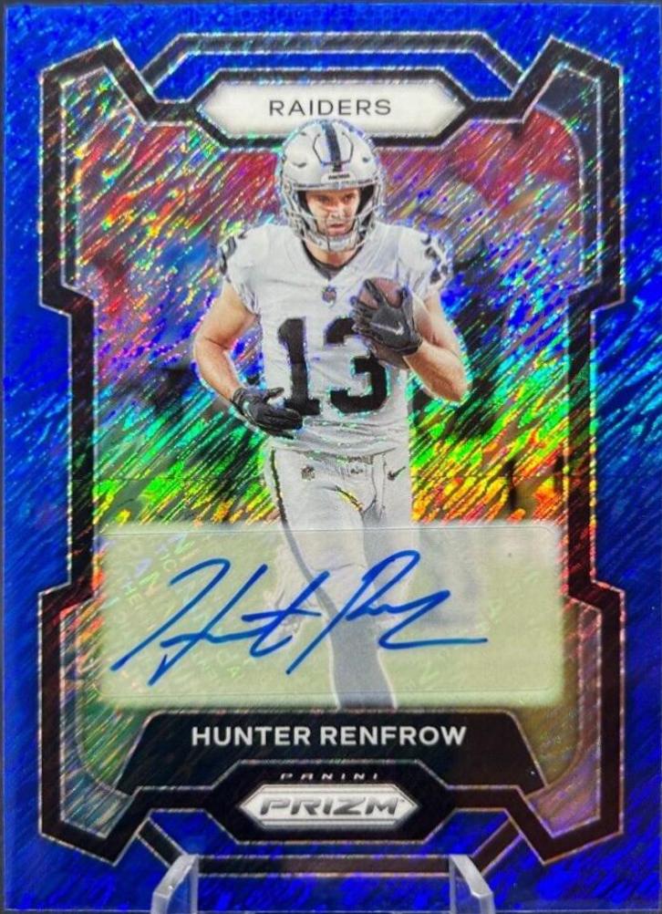 Hunter Renfrow [Autograph Blue Shimmer] #175