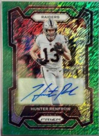 Hunter Renfrow [Autograph Green Shimmer] #175