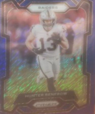 Hunter Renfrow [Blue Shimmer] #175