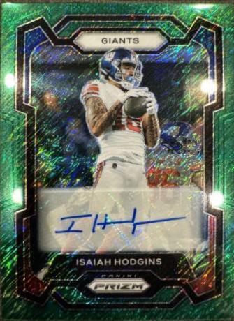 Isaiah Hodgins [Autograph Green Shimmer] #223