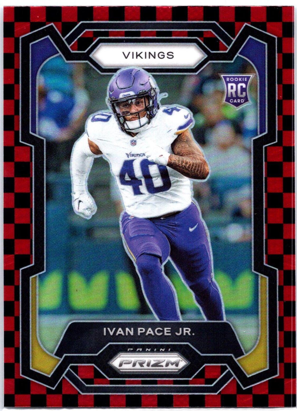 Ivan Pace Jr. [Black Red Checker] #366