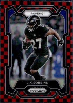 J. K. Dobbins [Black Red Checker] #26
