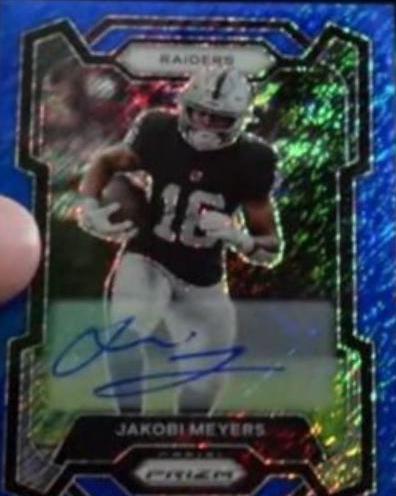 Jakobi Meyers [Autograph Blue Shimmer] #177