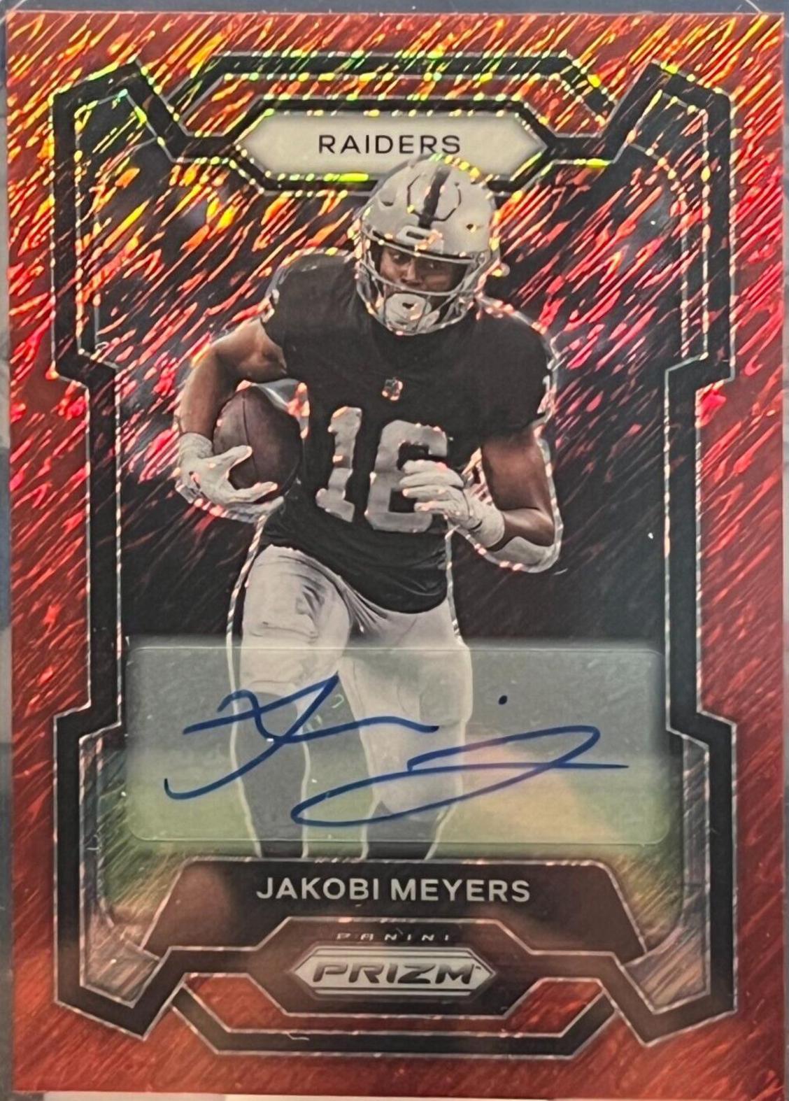 Jakobi Meyers [Autograph Red Shimmer] #177