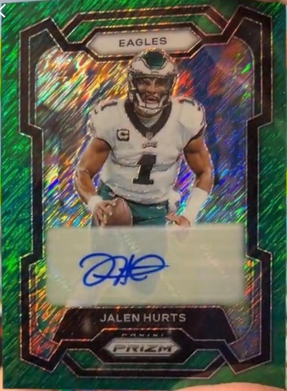 Jalen Hurts [Autograph Green Shimmer] #244