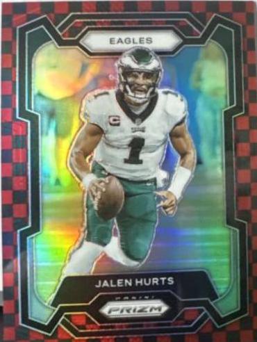 Jalen Hurts [Black Red Checker] #244