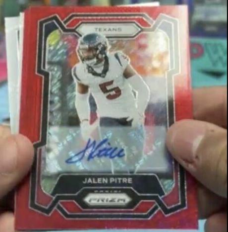 Jalen Pitre [Autograph Red Shimmer] #120