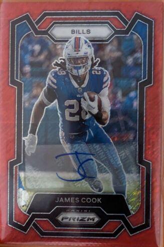 James Cook [Autograph Red Shimmer] #30