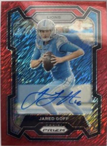 Jared Goff [Autograph Red Shimmer] #98