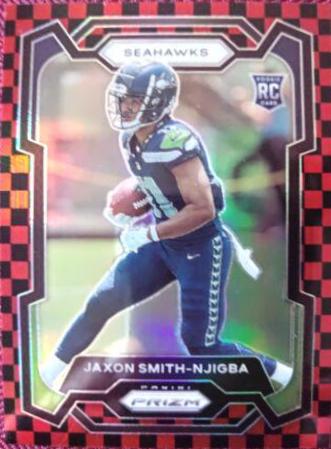 Jaxon Smith Njigba [Black Red Checker] #390