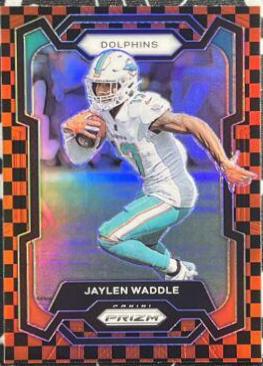 Jaylen Waddle [Black Red Checker] #185