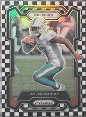 Jaylen Waddle [Black White Checker] #185