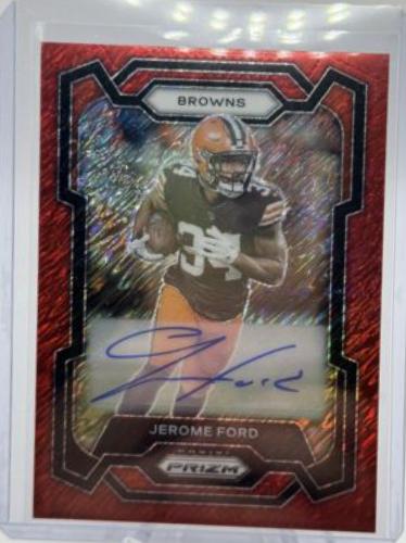 Jerome Ford [Autograph Red Shimmer] #66