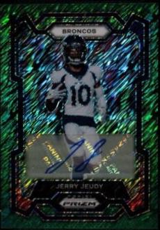 Jerry Jeudy [Autograph Green Shimmer] #87