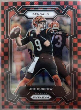 Joe Burrow [Black Red Checker] #57